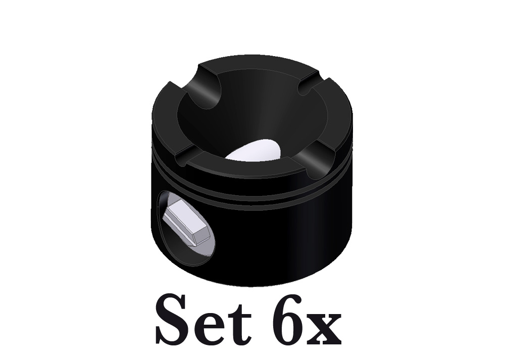 Ashtray D100 – 6-Piece Set