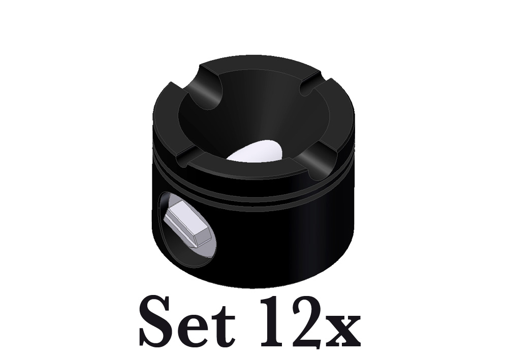 Ashtray D100 – 12-Piece Set